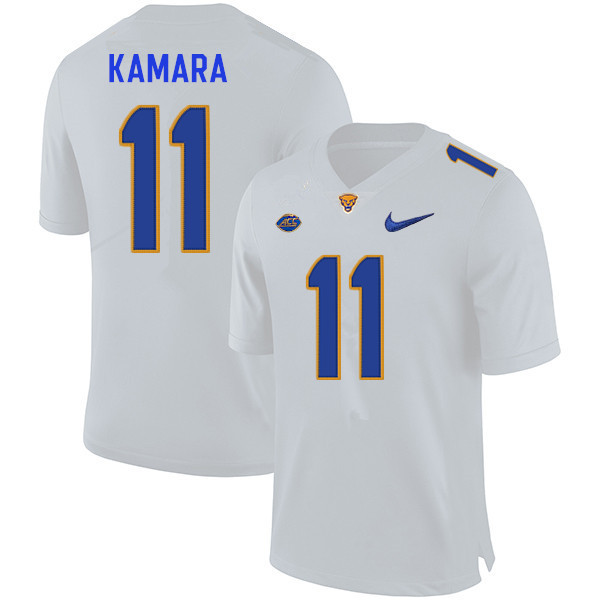 Men #11 Bangally Kamara Pitt Panthers College Football Jerseys Sale-White